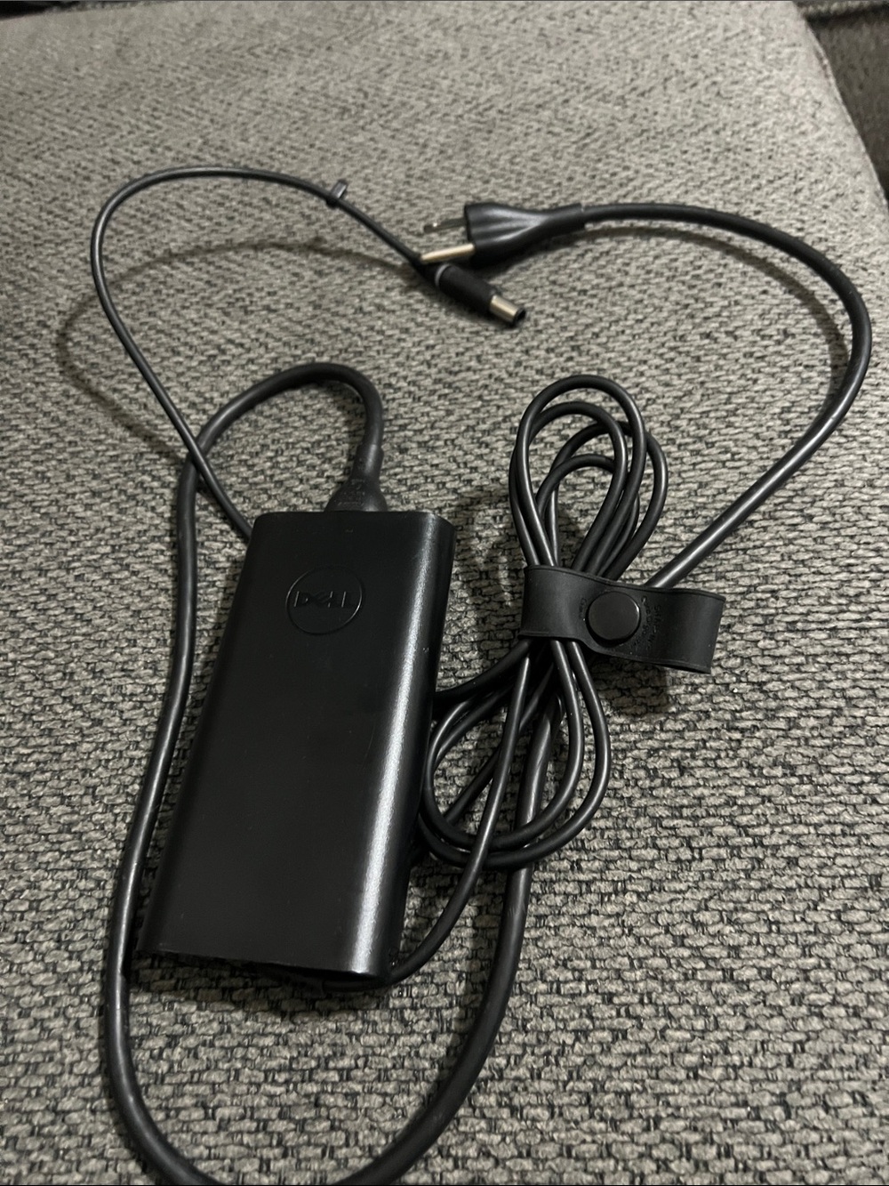 Dell Black AC Power Adapter with Tidy Cable Strap